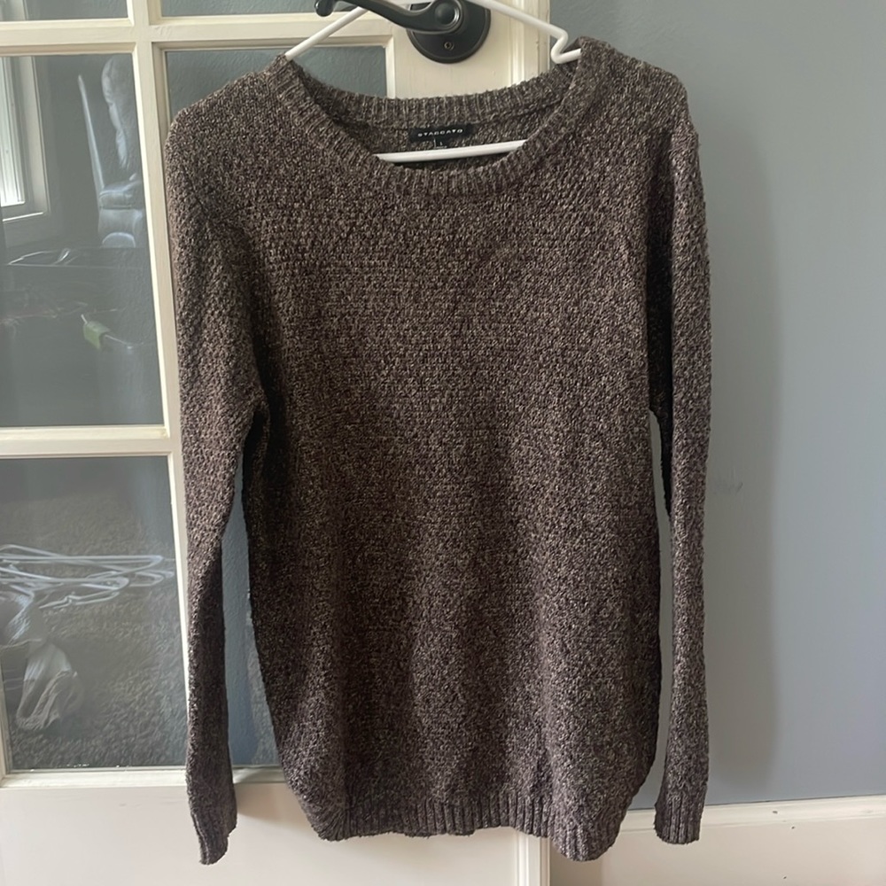 brown Staccato sweater - size large
